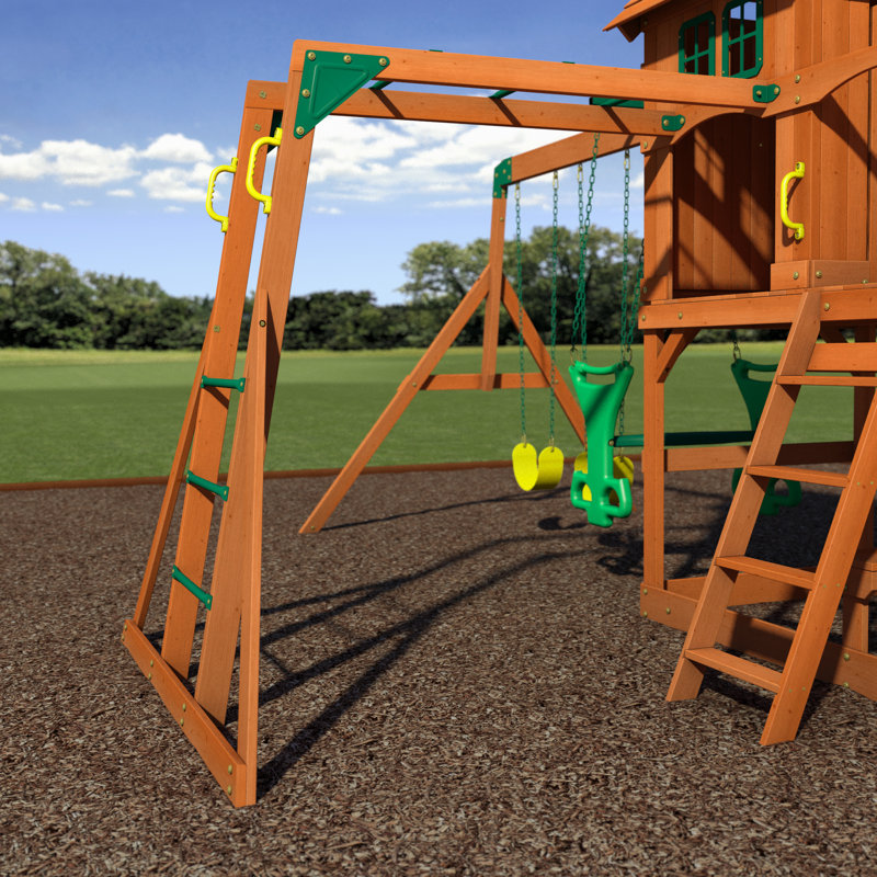 Backyard Discovery Springboro All Cedar Swing Set & Reviews Wayfair